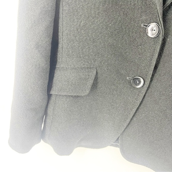 ✅ MAXMARA BLACK TWO BUTTON CREPE BLAZER SIZE 8 - Picture 2 of 7